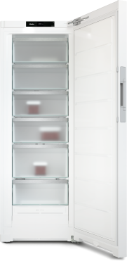 MIELE FN4844 C weiß | Stand-Gefrierschrank mit höchstem Komfort dank NoFrost, Click2open und LED Beleuchtung.