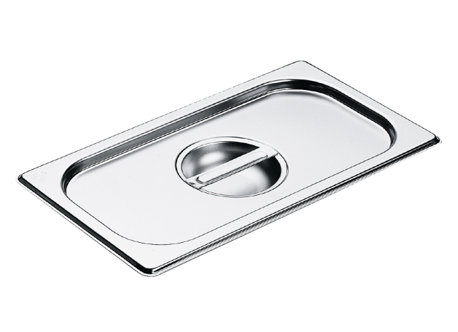 MIELE DGD 1/3 | Edelstahl-Deckel mit Griff für Dampfgarbehälter.